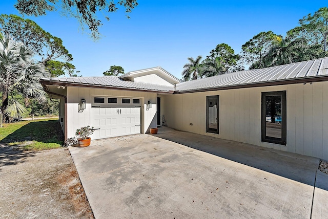 ranch-style house with a garage