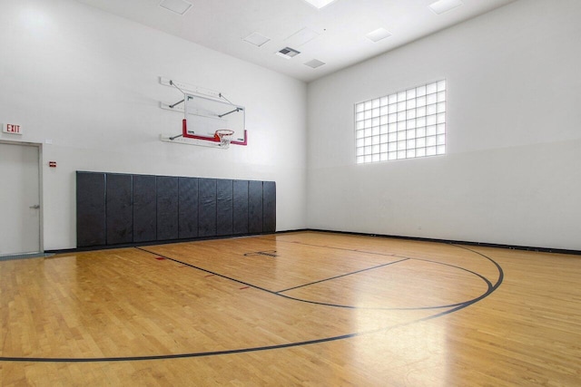 view of basketball court