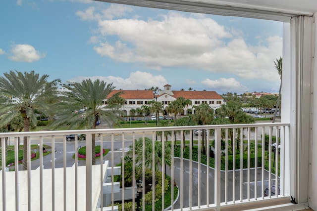 view of balcony