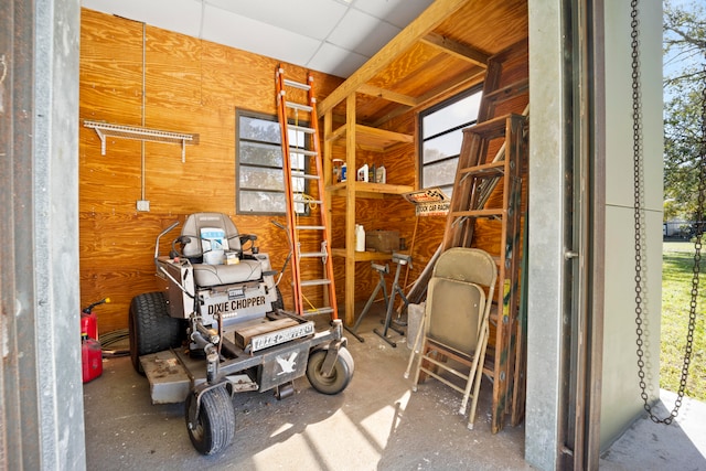 view of storage room