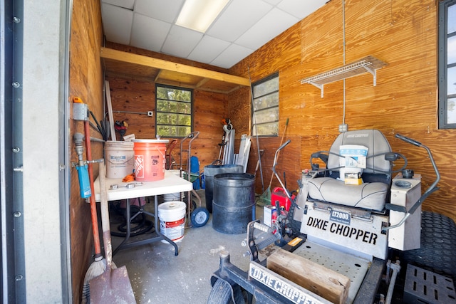 view of storage room