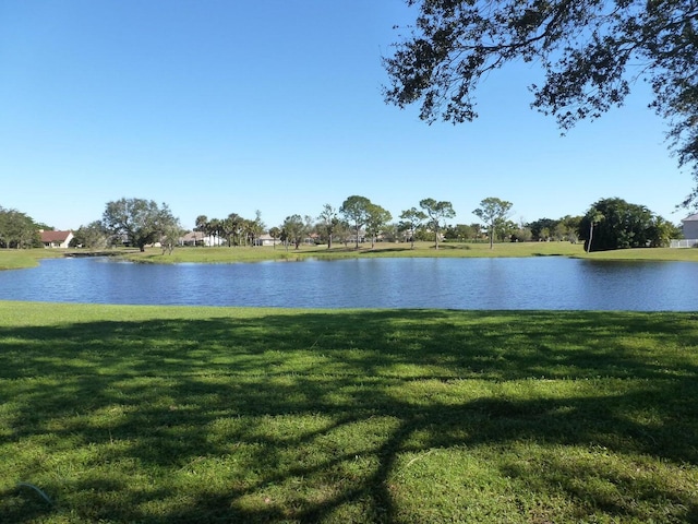 view of property view of water