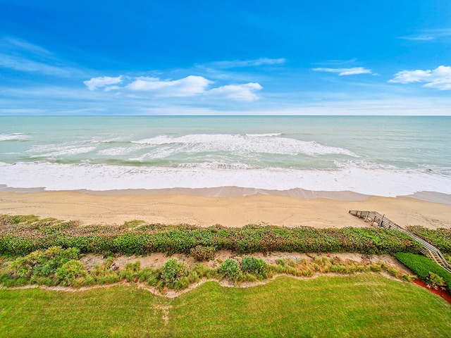 property view of water with a view of the beach