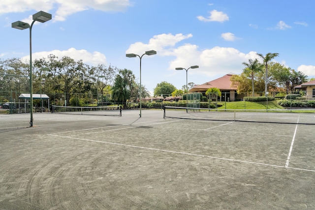 view of sport court