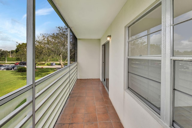 view of balcony