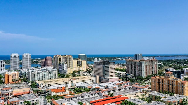 property's view of city with a water view