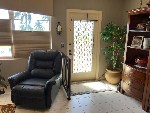 view of tiled entryway