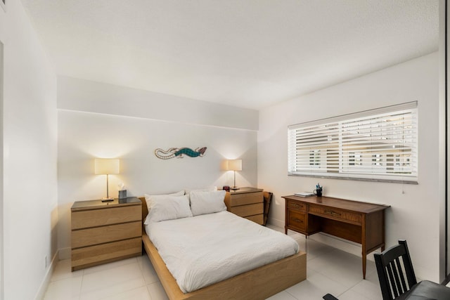 view of tiled bedroom