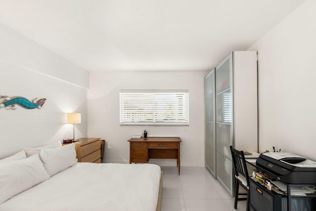 view of tiled bedroom