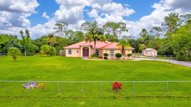17891 N 86th St N, The Acreage, FL 33470 - mediterranean / spanish home featuring metal roof, a standing seam roof, and stucco siding
