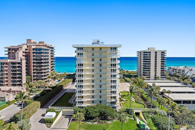 view of property featuring a water view