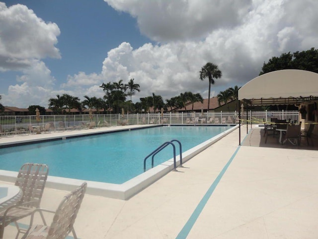 view of pool with a patio area