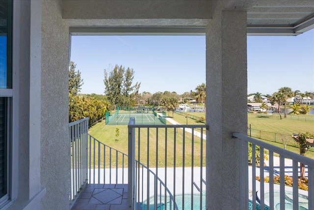 view of balcony