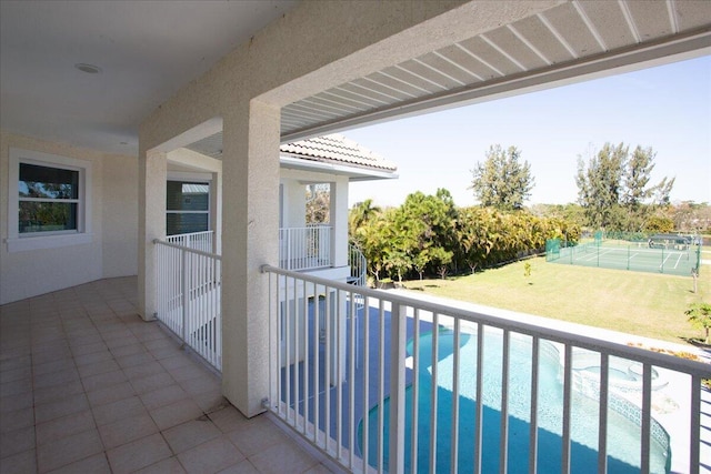 view of balcony