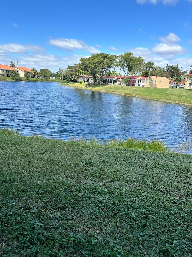 view of property view of water