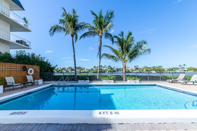 view of pool