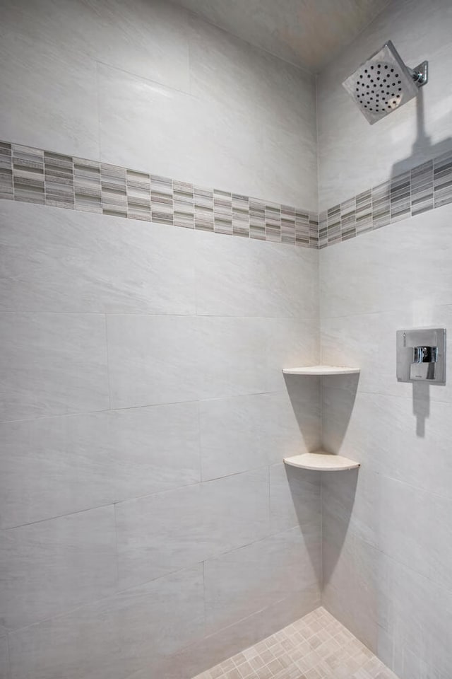 bathroom with walk in shower