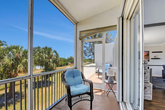 view of sunroom / solarium