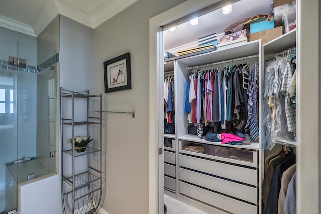 view of closet