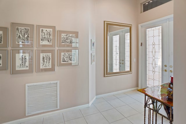 view of tiled entryway