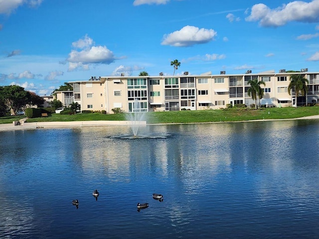 view of water feature