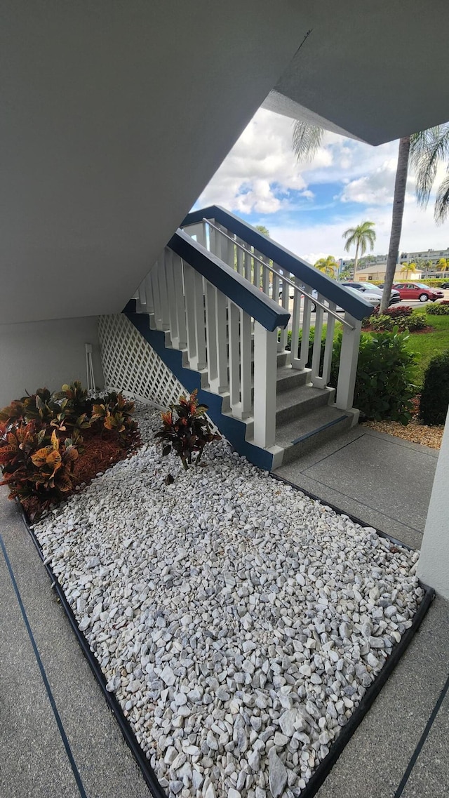 view of stairs