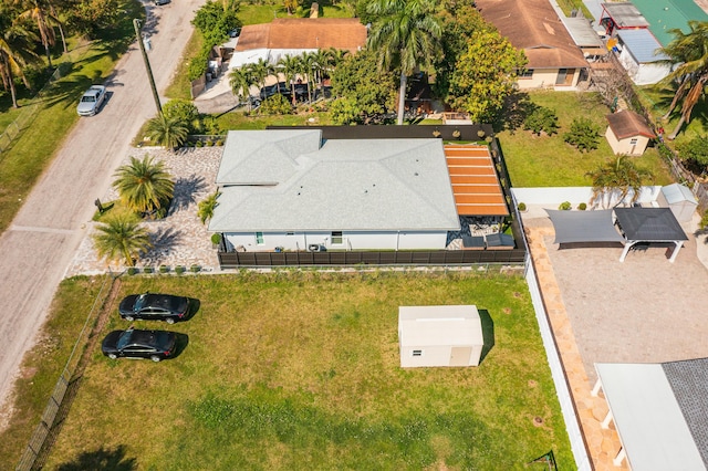 bird's eye view featuring a residential view