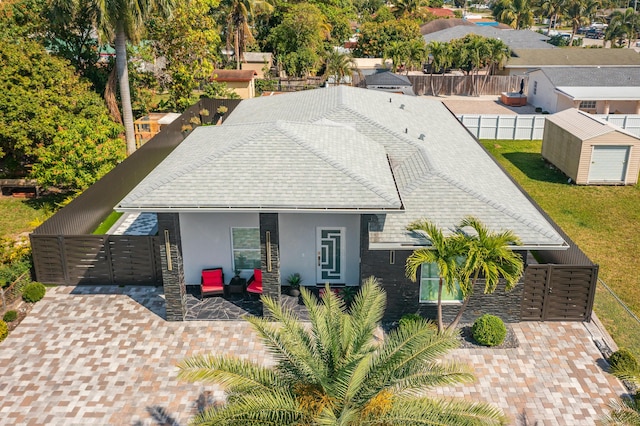 birds eye view of property