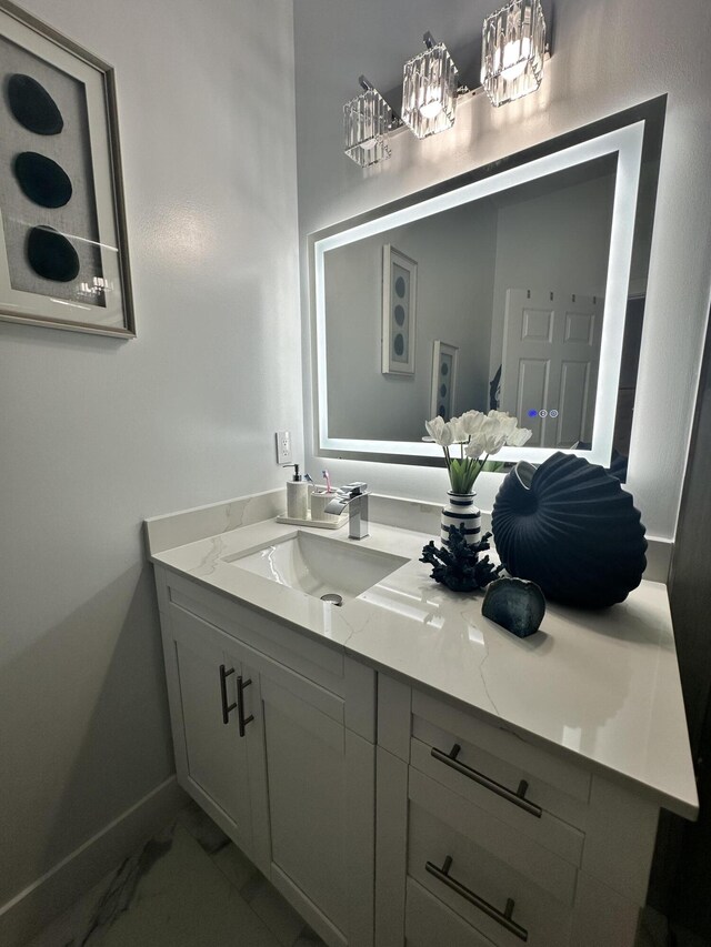 bathroom featuring vanity