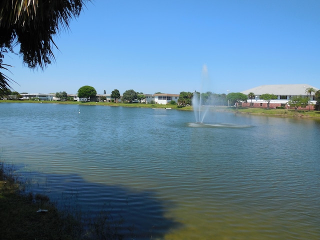 view of property view of water