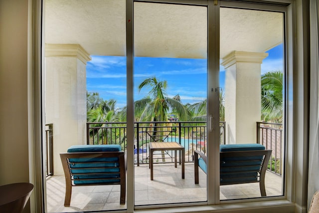 view of balcony