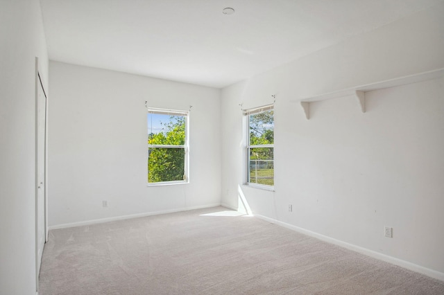 view of carpeted empty room