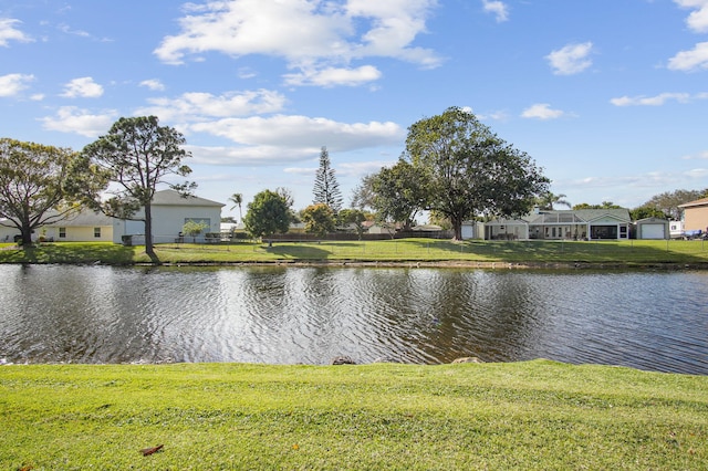 view of water feature