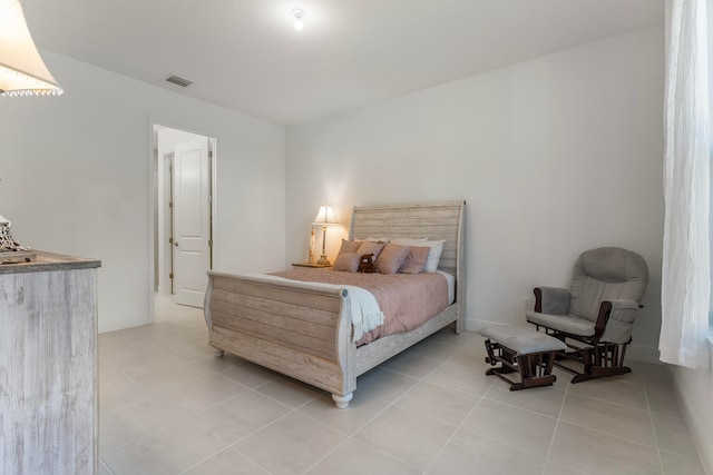 view of tiled bedroom