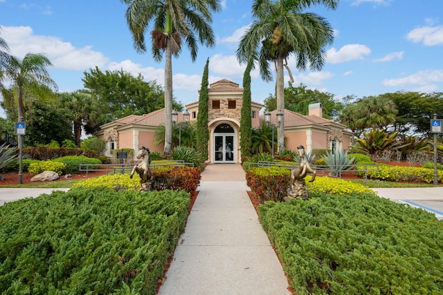 view of mediterranean / spanish house