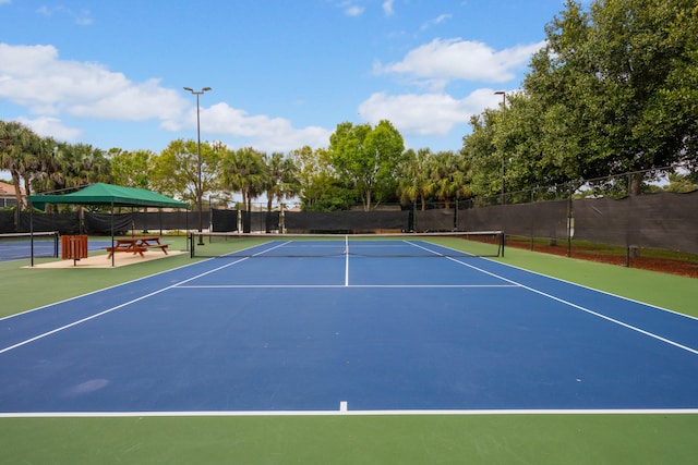 view of tennis court