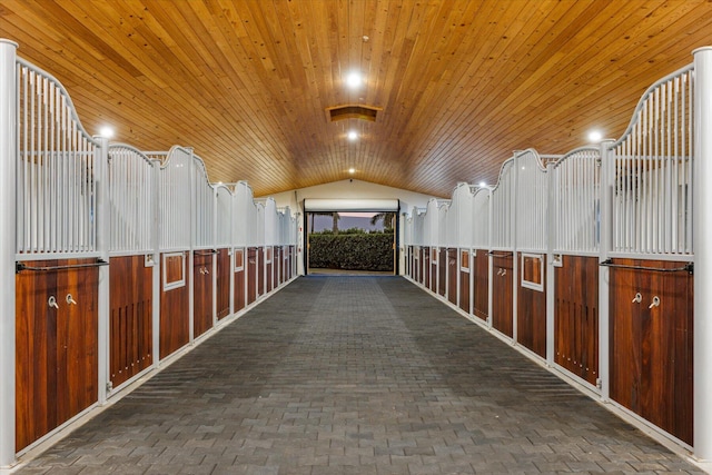 view of horse barn