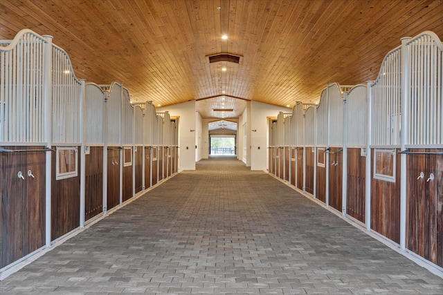 view of horse barn