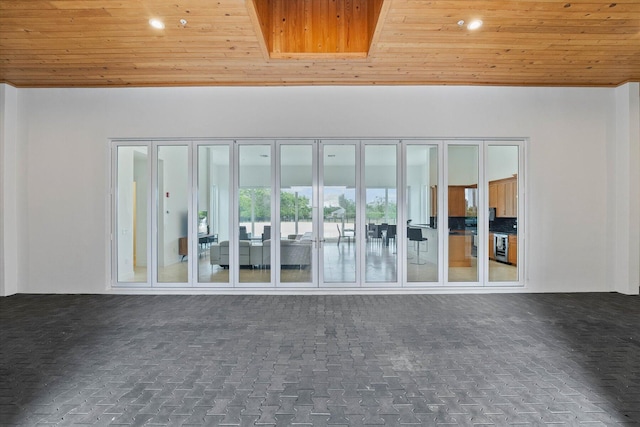 interior space with french doors