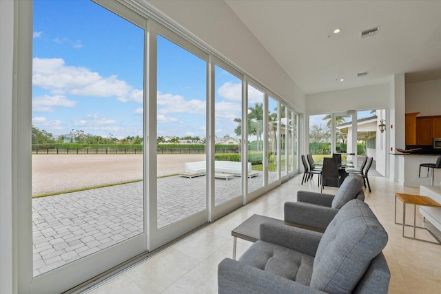 view of sunroom / solarium