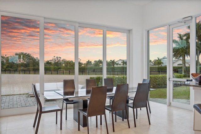 view of sunroom / solarium