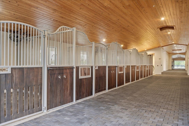 view of horse barn