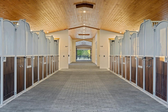 view of horse barn