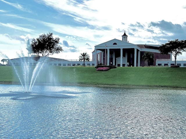 view of water feature