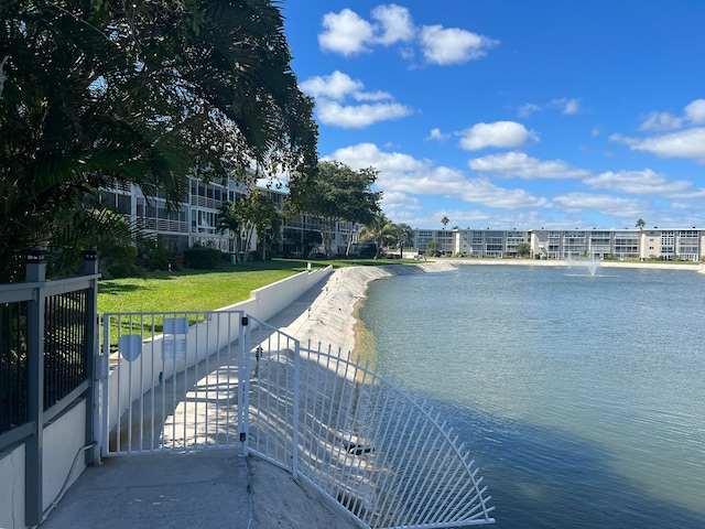 view of water feature