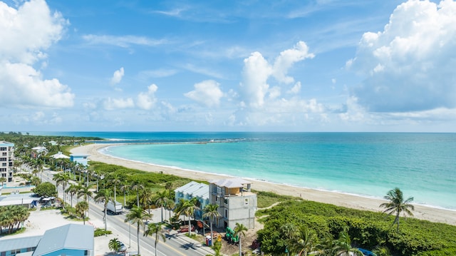 water view featuring a beach view