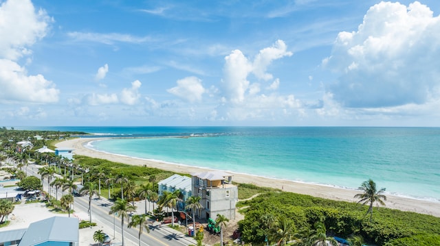 property view of water with a view of the beach