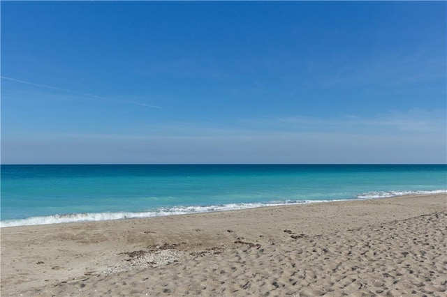 water view with a view of the beach