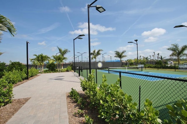 view of tennis court