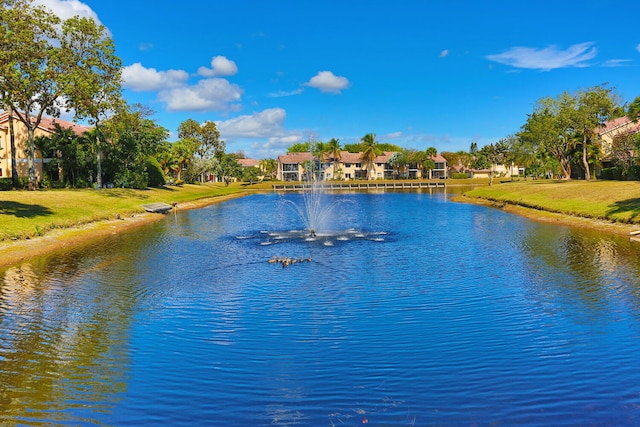 view of water feature